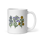 FBK White Floral mug